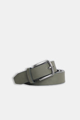 CINTURA EFFETTO PELLE VERDE MILITARE